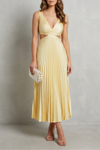 Elodienne – Eleganz mit Falten in der Taille – Maxikleid