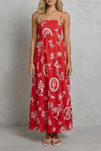 Rosavina – Playful print charm – Maxi dress