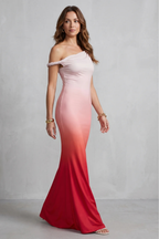 Liravelle – Off-shoulder floral allure – Maxi dress