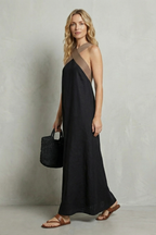 Seravelle – Kreuzträger-Eleganz – Maxikleid