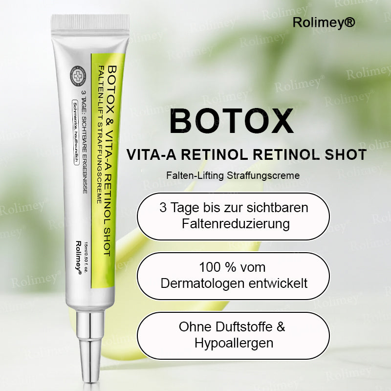 Rolimey® Retinol & Botox Shot -Straffende Gesichtscreme gegen Falten