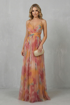 Aurellia – Watercolour romance – Sleeveless maxi dress