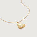 Woven Heart Locket Chain Necklace