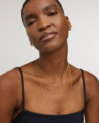 Gold Vermeil May Birthstone Chain Necklace - Emerald