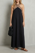 Seravelle – Kreuzträger-Eleganz – Maxikleid