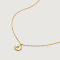 Gold Vermeil May Birthstone Chain Necklace - Emerald