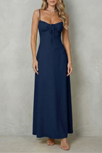 Selena – Soft corset charm – Sleeveless flowing maxi dress