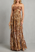 Bohemira – Paisley halter flow – Maxi dress
