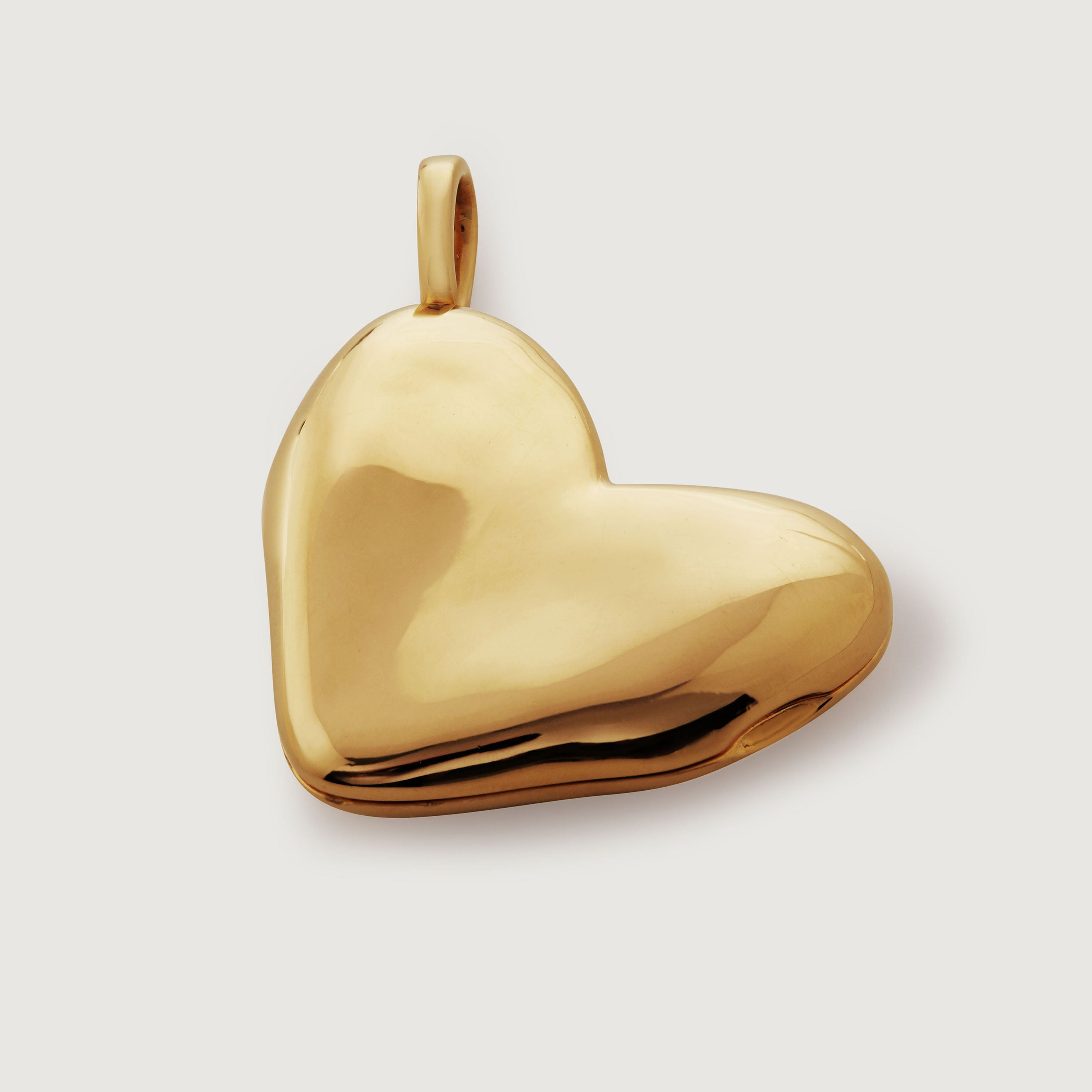 Woven Heart Locket Chain Necklace