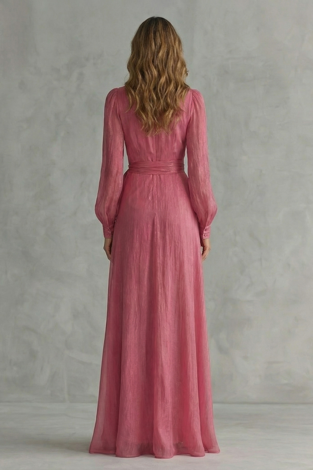 Rosénelle – Fließende Eleganz aus Chiffon – Maxikleid