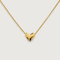 Gold Vermeil Heart Chain Necklace
