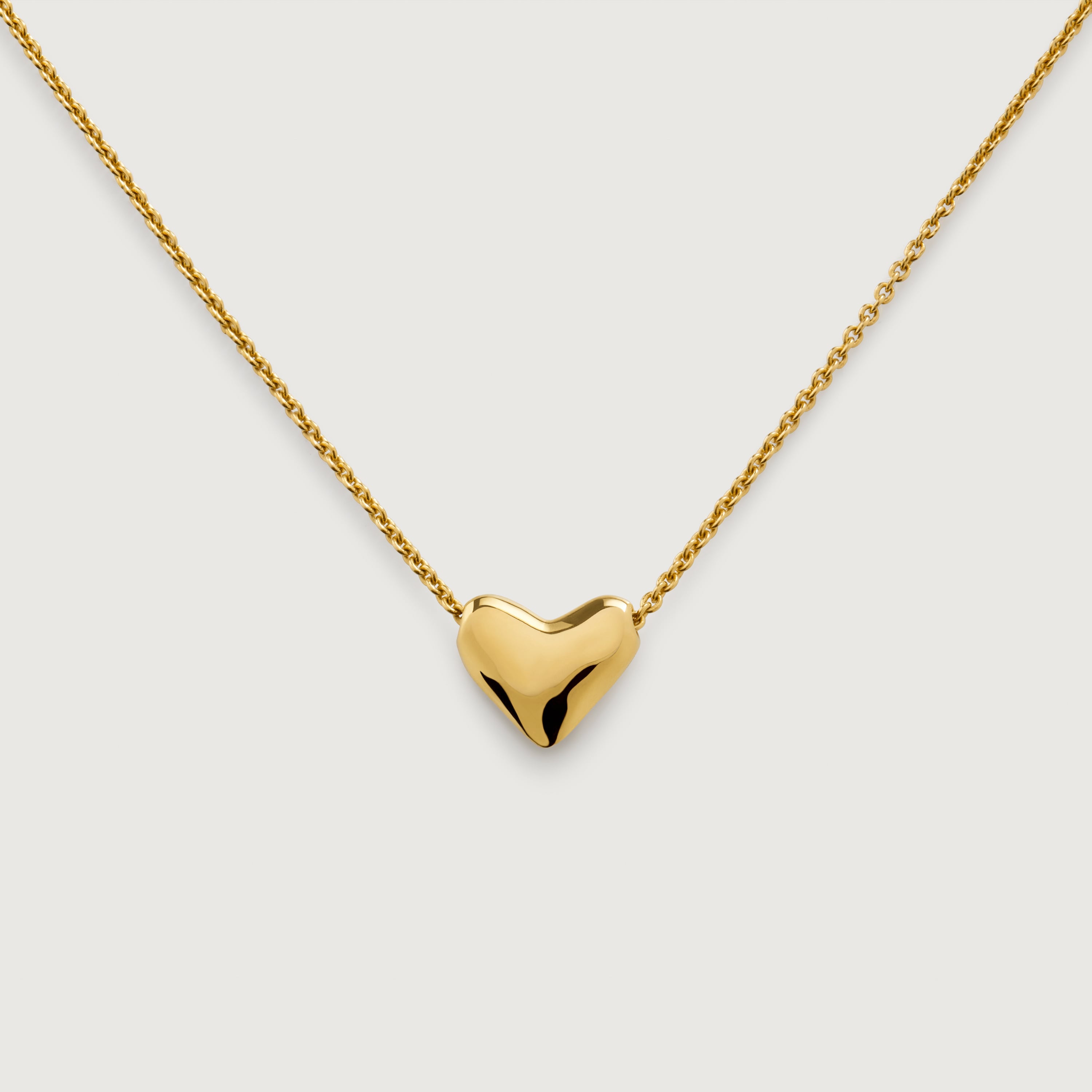 Gold Vermeil Heart Chain Necklace