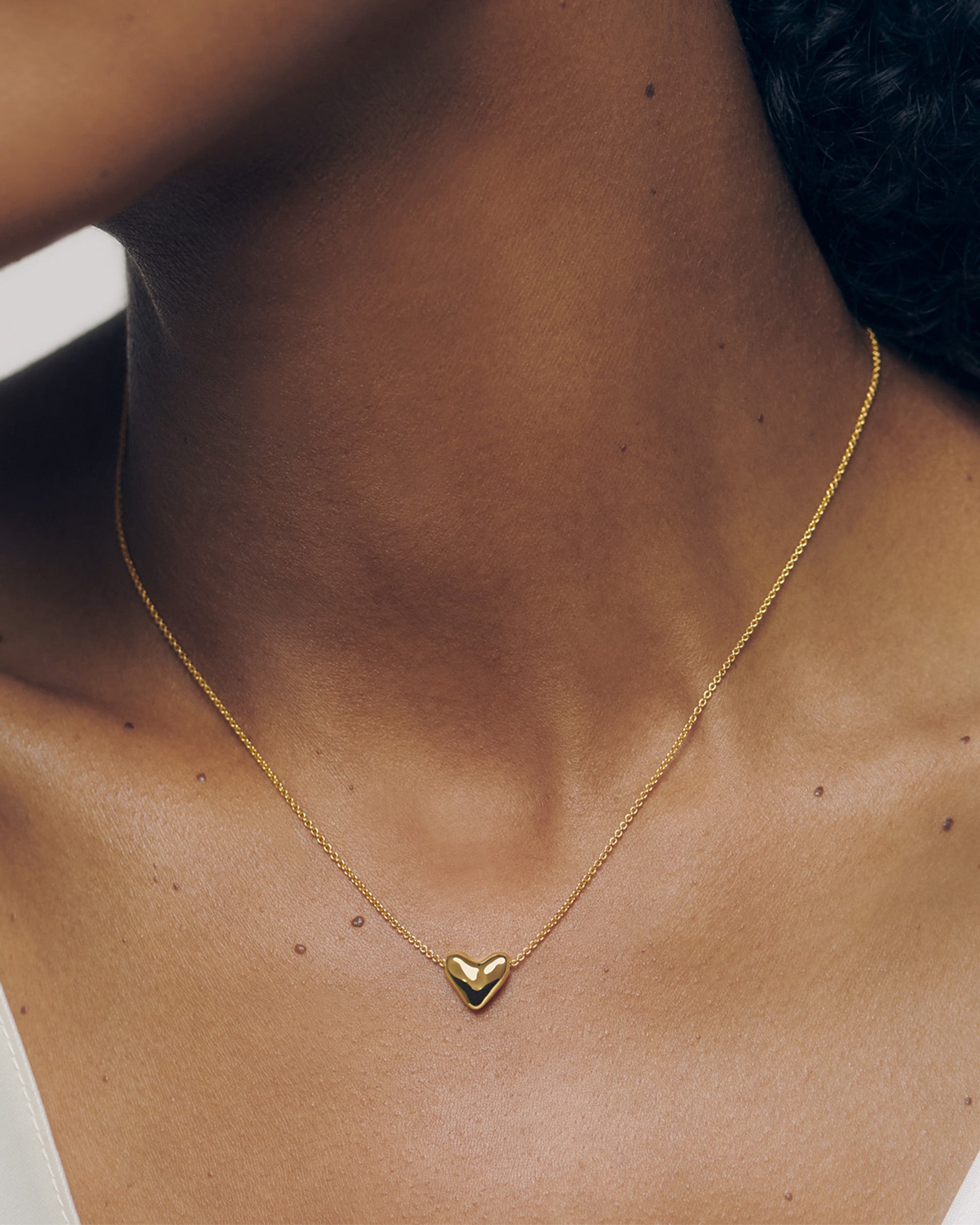 Gold Vermeil Heart Chain Necklace