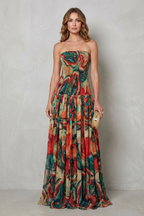 Lavielle – Carmen-Print-Maxikleid