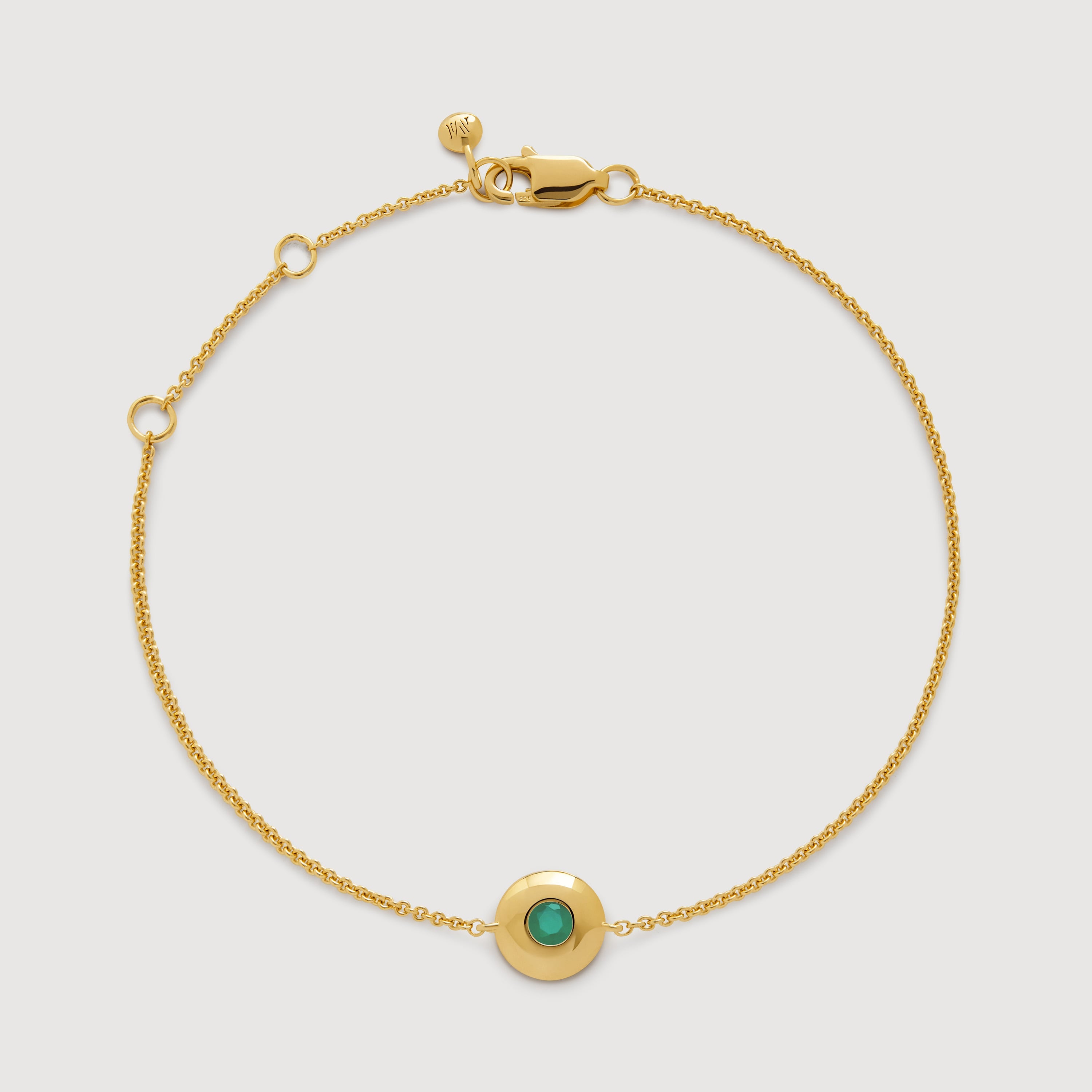 May Birthstone Chain Bracelet & Necklace Set