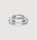 Gold Vermeil Signature Link Diamantring – im Labor gezüchteter Diamant