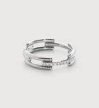 Gold Vermeil Signature Link Diamantring – im Labor gezüchteter Diamant