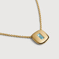 Gold Vermeil Gemdrop Chain Necklace - Blue Topaz