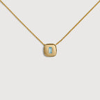Gold Vermeil Gemdrop Chain Necklace - Blue Topaz