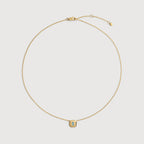 Gold Vermeil Gemdrop Chain Necklace - Blue Topaz