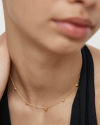 Gold Vermeil Fragments Station Necklace