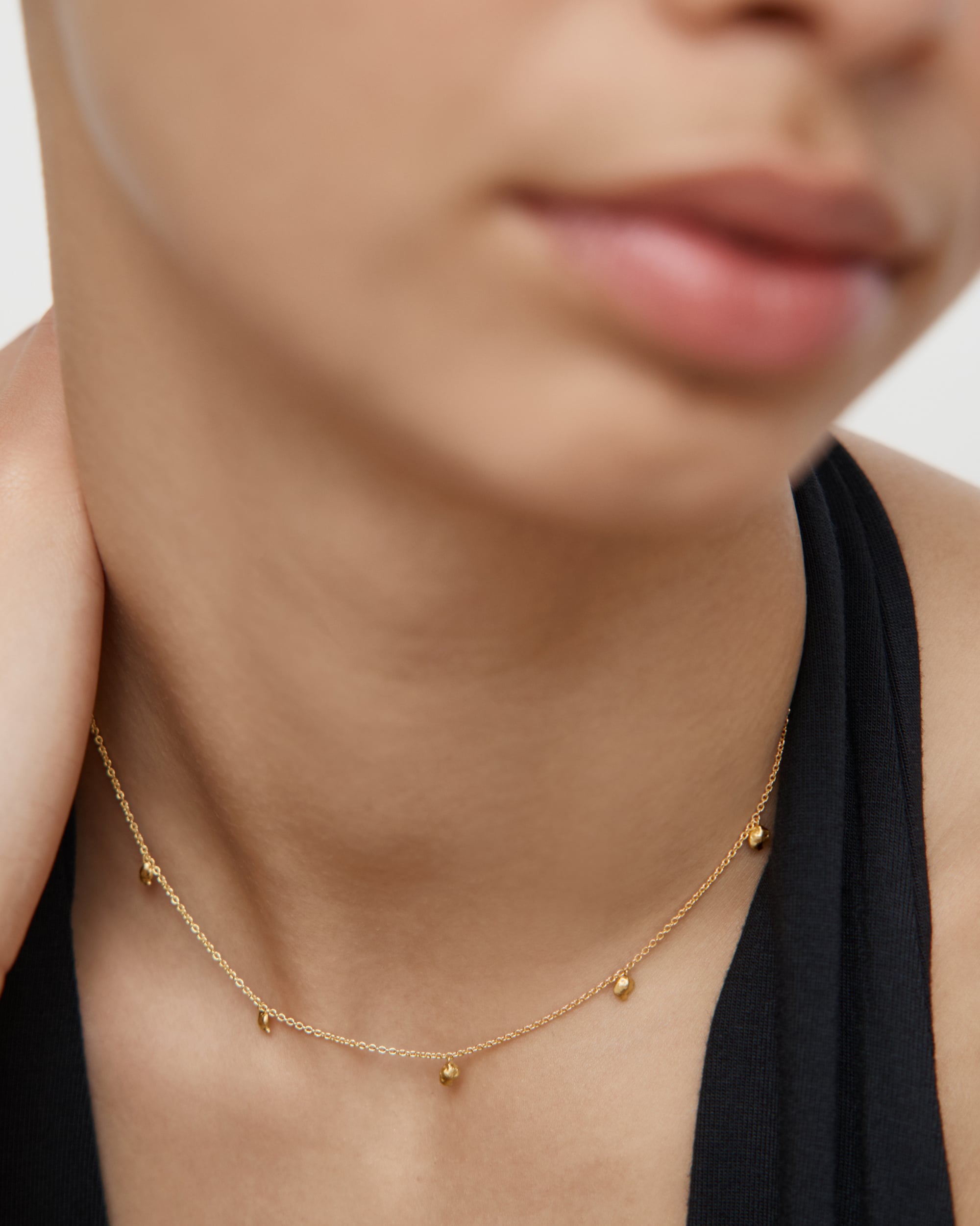Gold Vermeil Fragments Station Necklace