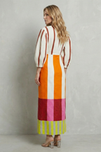 Kayara – Farbblock-Statement – Maxikleid