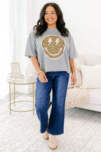 Eyes for Smiles Vintage Wash Tee, Steel