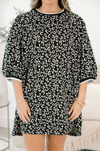 Path To Greatness Dress, Black Leopard
