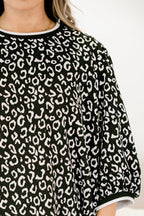 Path To Greatness Dress, Black Leopard