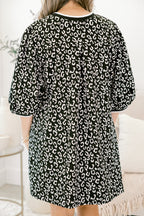 Path To Greatness Dress, Black Leopard