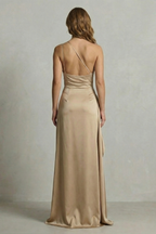 Seraphina – Flüssige Satin-Verführung – One-Shoulder Maxikleid