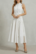 Gracia – Filigrane Spitzenpaneele – Elegantes Midikleid