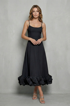 Elowenne – Romantisches Kleid mit Rüschensaum – Ärmelloses Midikleid
