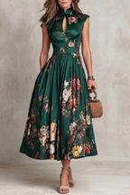 Noirelle – Vintage floral elegance – Midi dress