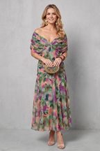 Verdelisse – Fließender Blumen-Print – Maxikleid