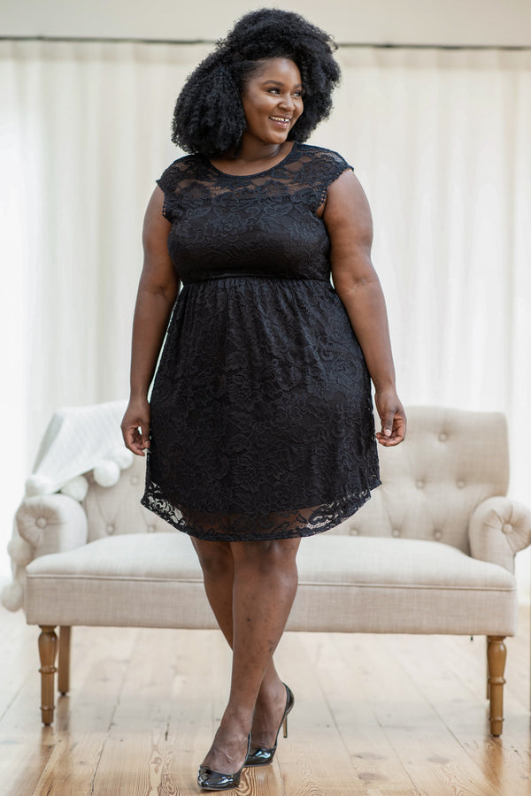 Set The Stage Dress, Black