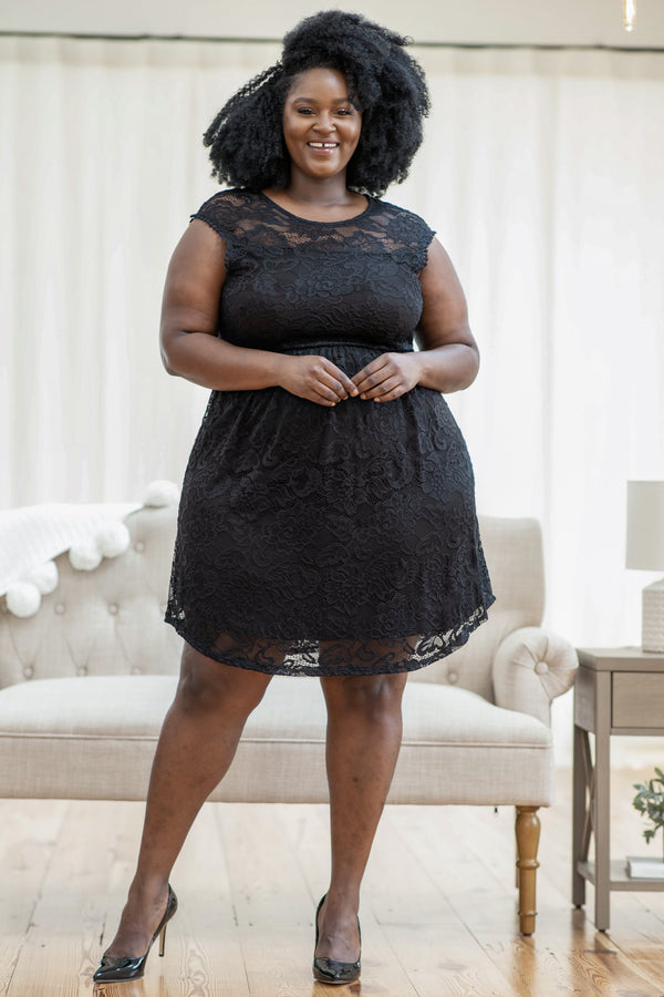 Set The Stage Dress, Black