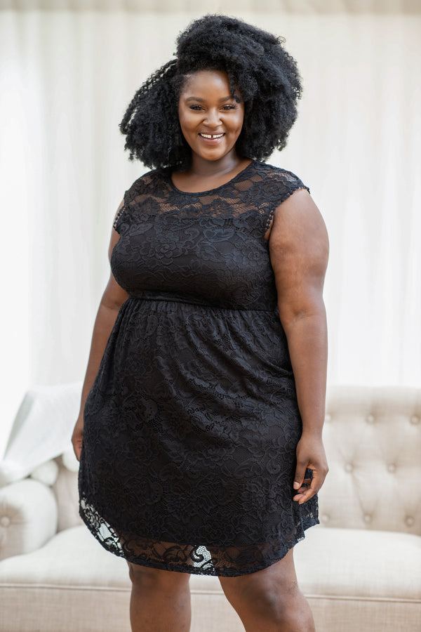 Set The Stage Dress, Black