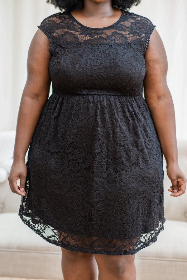 Set The Stage Dress, Black