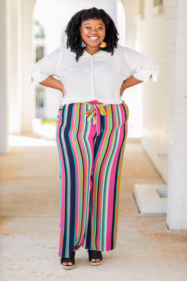 Better When I'm Dancing Pants, Fuchsia-Multi