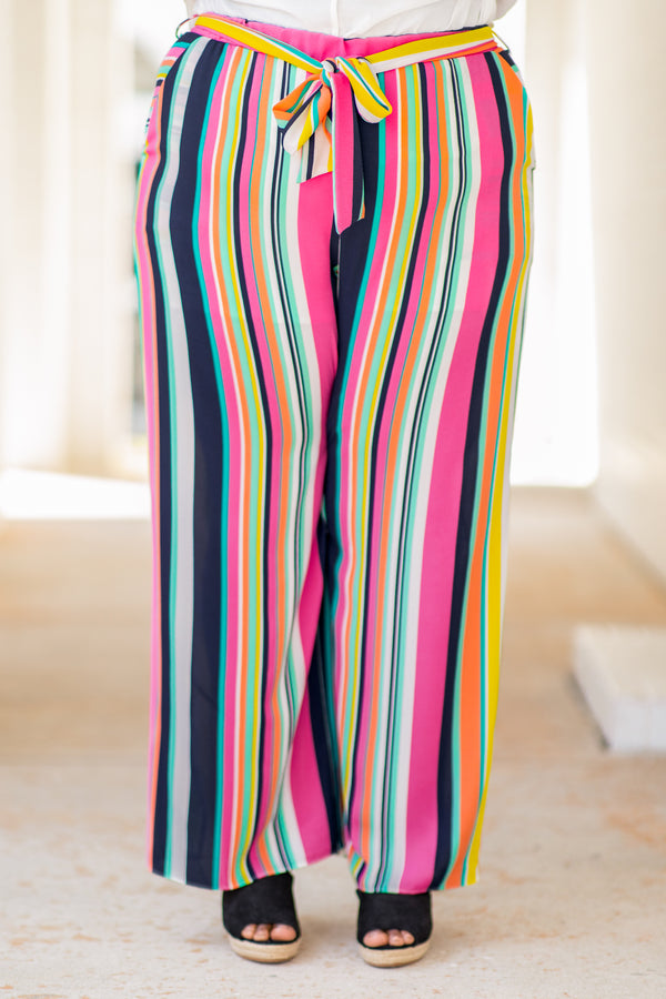 Better When I'm Dancing Pants, Fuchsia-Multi