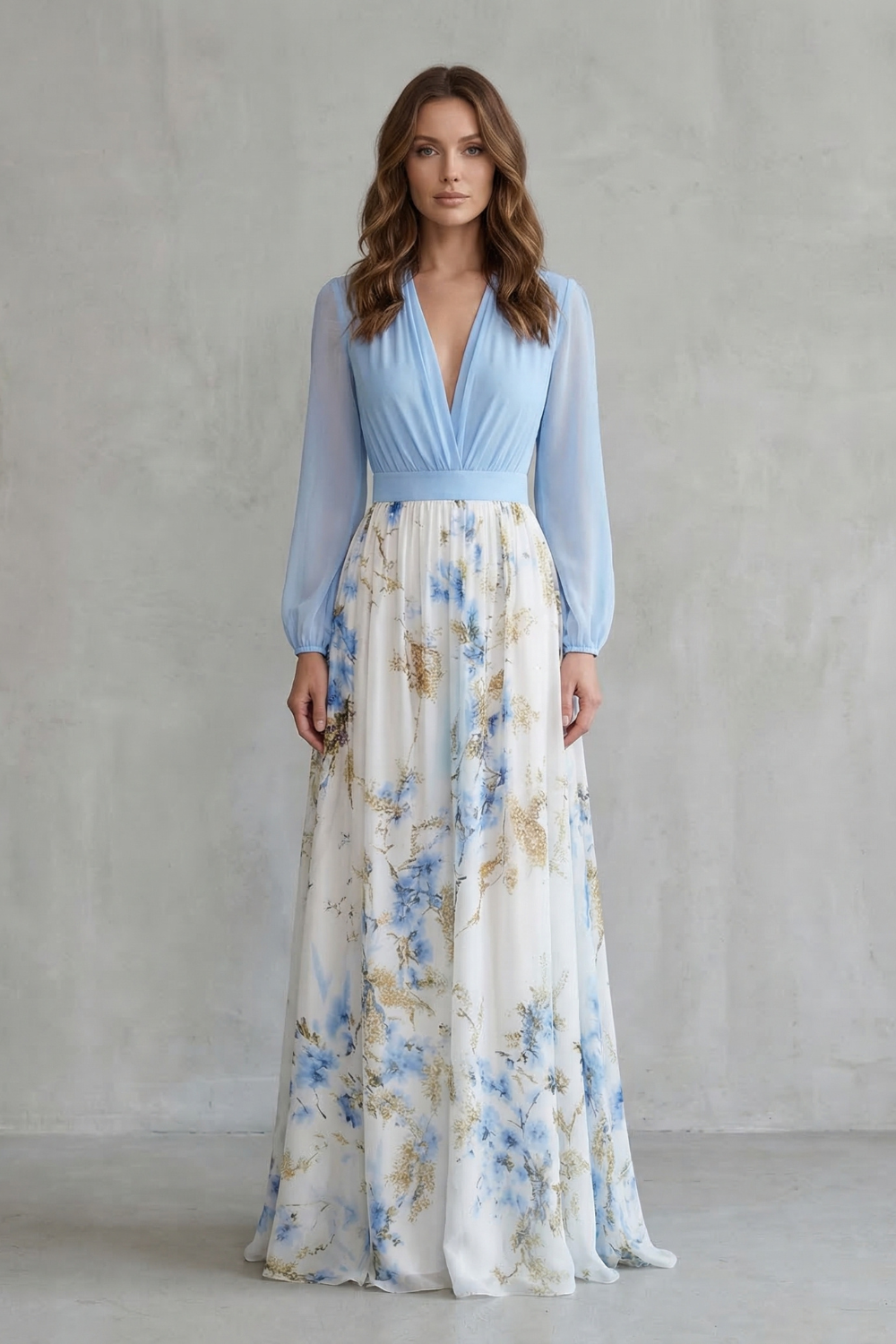 Avelisse – Romantic Flow – Maxikleid mit Blumenmuster