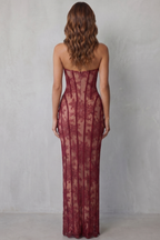Sirelle – Modellierte Spitzen-Verführung – Maxikleid