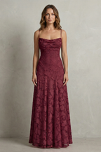 Florielle – Romantic floral silhouette – Sleeveless maxi dress