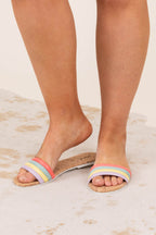 Oodles Of Fun Sandals, Coral Multi
