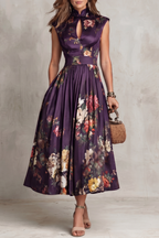 Noirelle – Vintage floral elegance – Midi dress