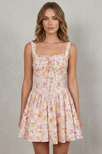 Avellina – Zarter floraler Charme – Minikleid