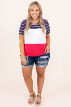 Little Firecracker Shorts, Dark Wash