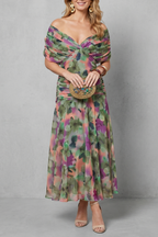 Verdelisse – Fließender Blumen-Print – Maxikleid